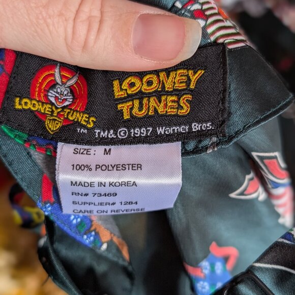 Vintage 1997 Looney Tunes Satin Night Gown - Picture 5 of 6